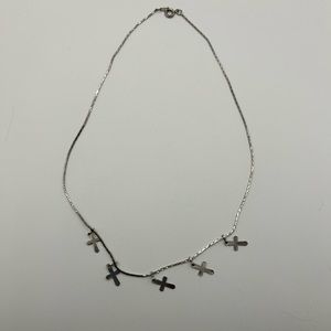 3/10$ silver cross necklace